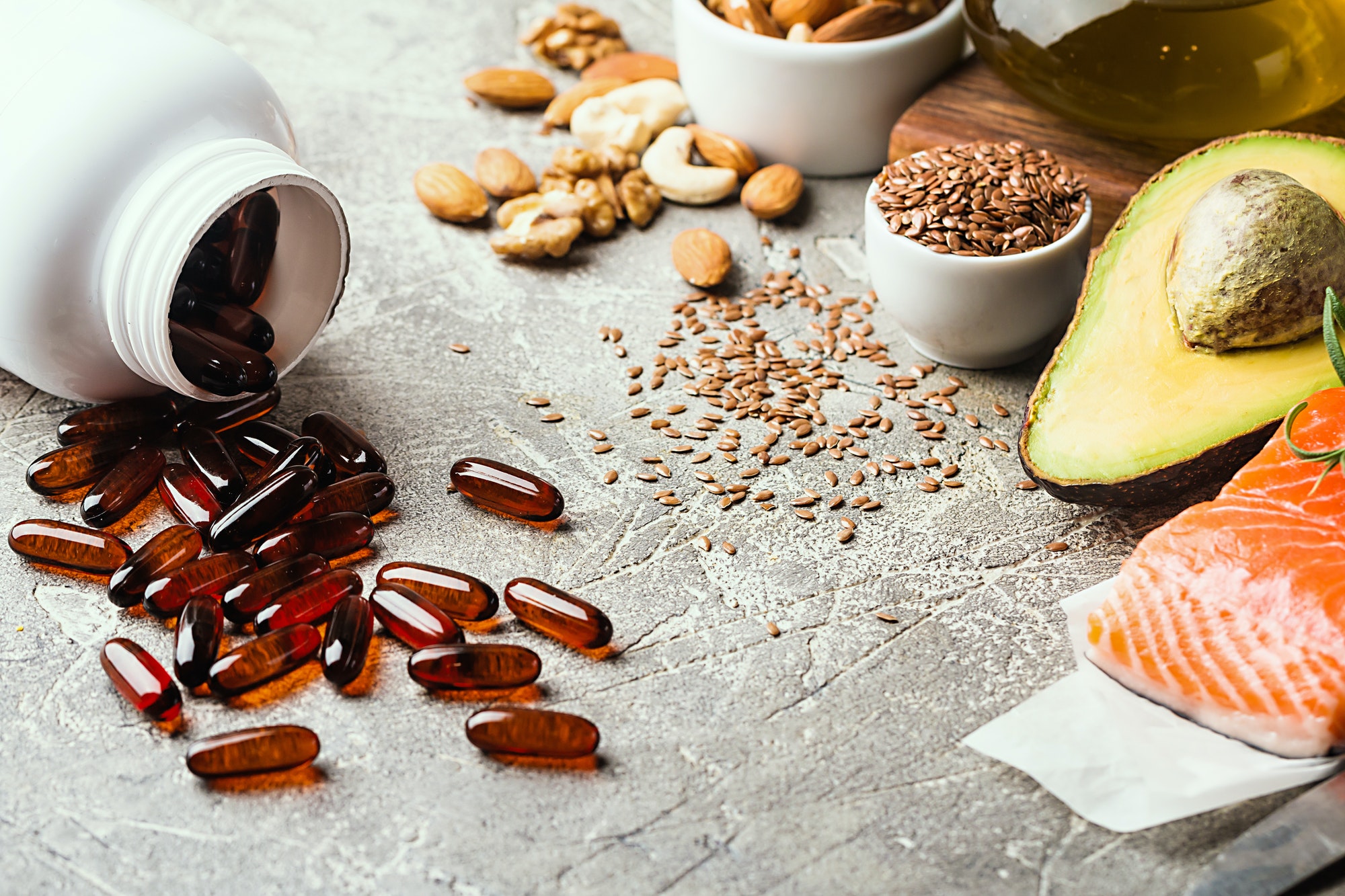 Healthy fats in nutrition.